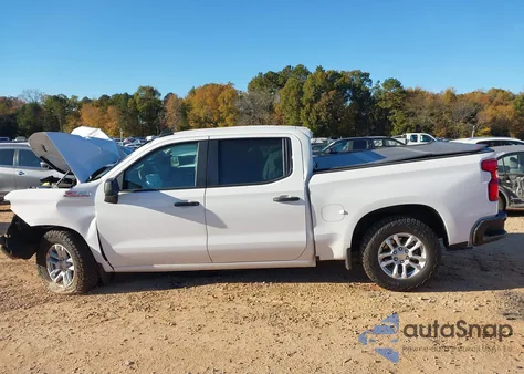 2025 Chevrolet Silverado 1500 4Wd Short Bed Wt from USA, damaged, VIN 1GCUKAED7SZ276333
